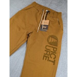 Picture Organic Clothing Sweatpants Mens M Brown Logo Chill Pants Fleece Joggers